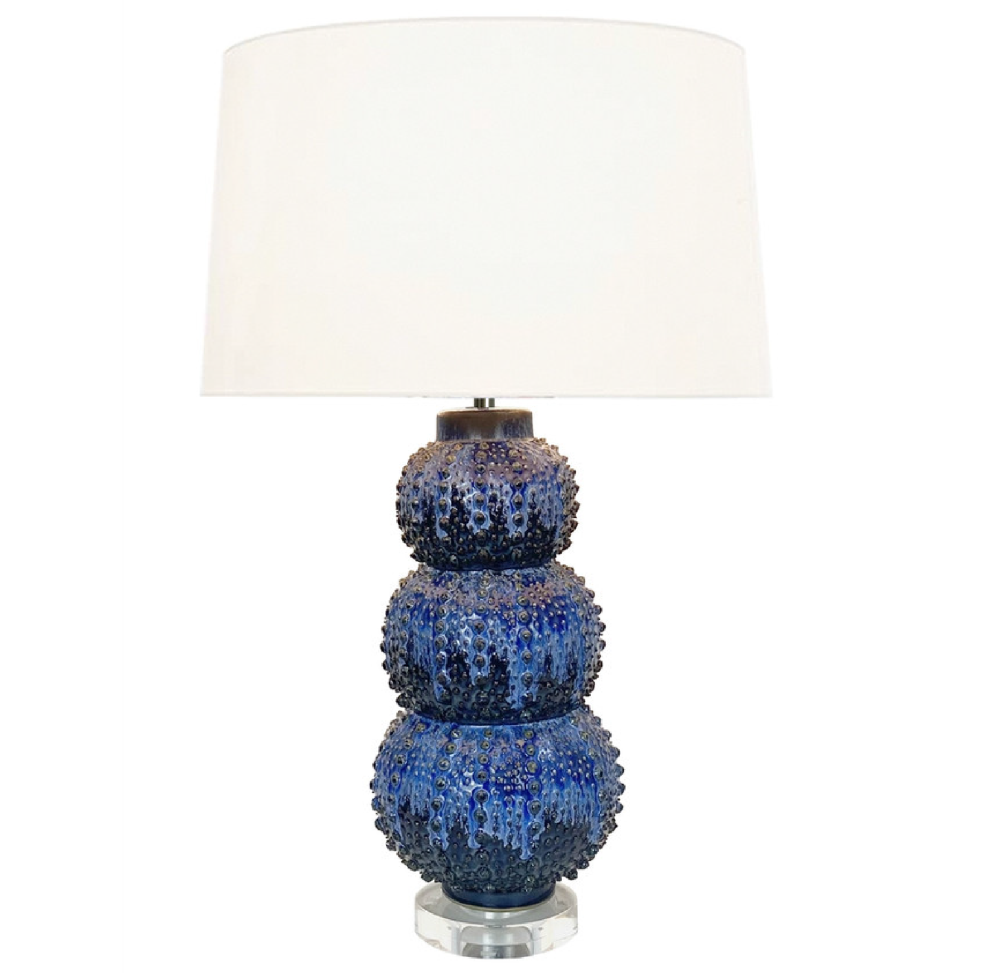Handcrafted Sea Urchin Ceramic Table Lamp - 26'