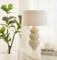 Handcrafted Sea Urchin Ceramic Table Lamp - 26'