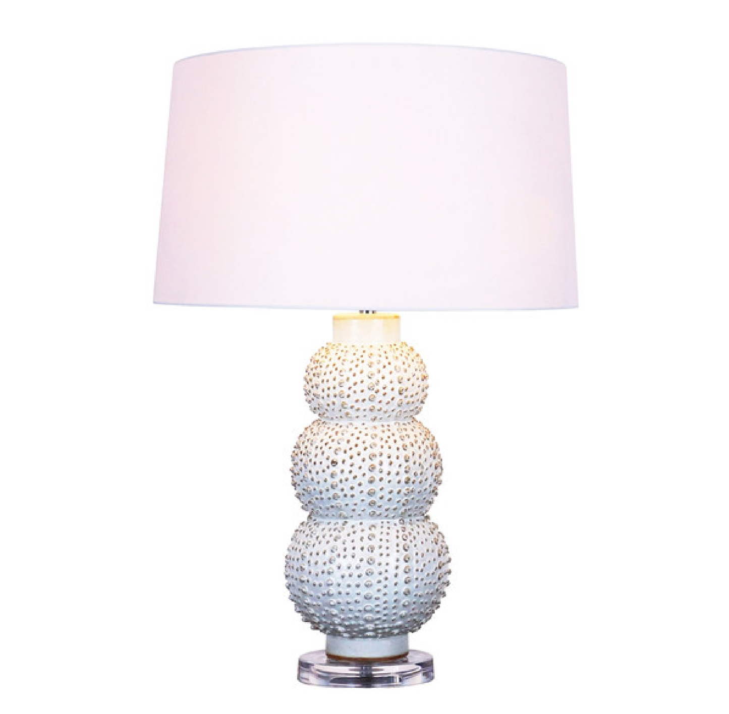Handcrafted Sea Urchin Ceramic Table Lamp - 26'