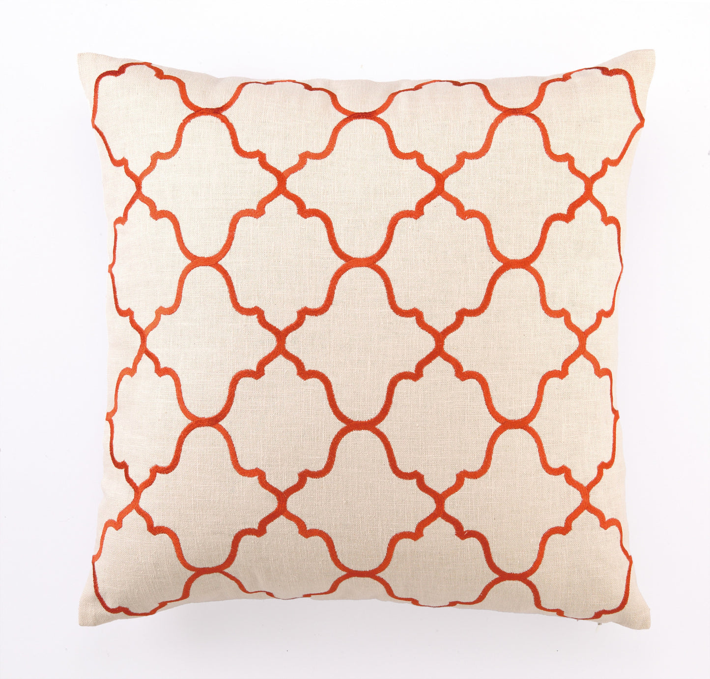 Moroccan Tile Pillow - Navy Blue