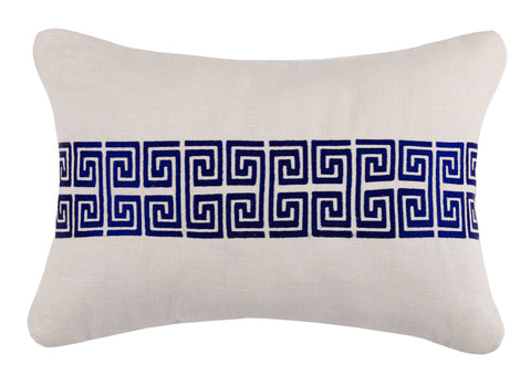 Mykonos Greek Key Pillow