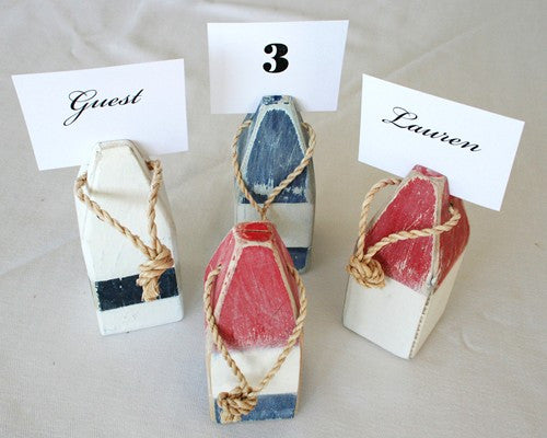 Mini Buoys - Place Card Holders - Set of 4