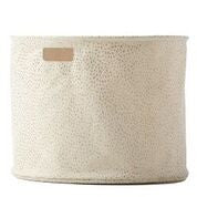 Gold Foil Stripe Canvas Drum