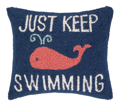 Just Keep Swimming Pillow - SOLD OUT