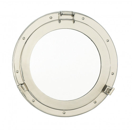 Nickel Porthole Mirror