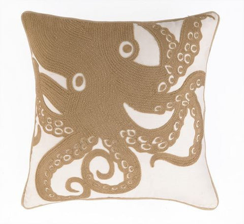 Golden Sea Horse Pillow