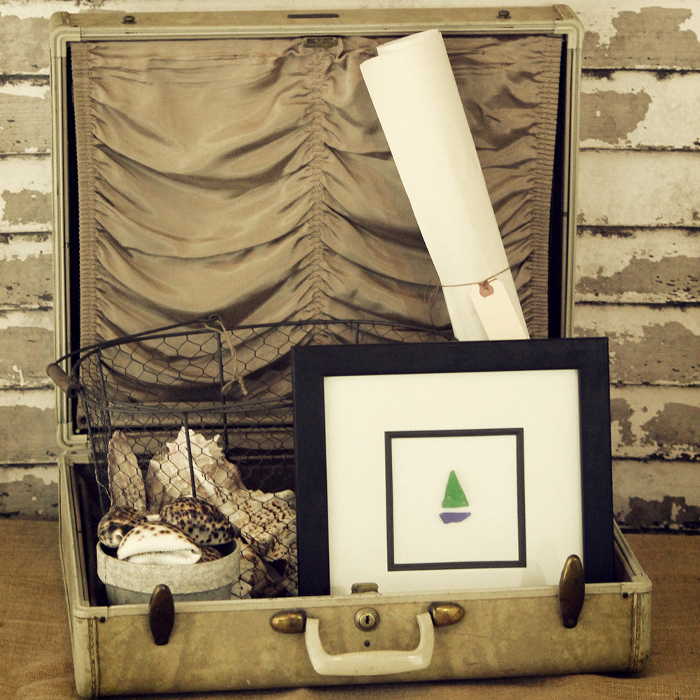 Sailboat in Sea Glass