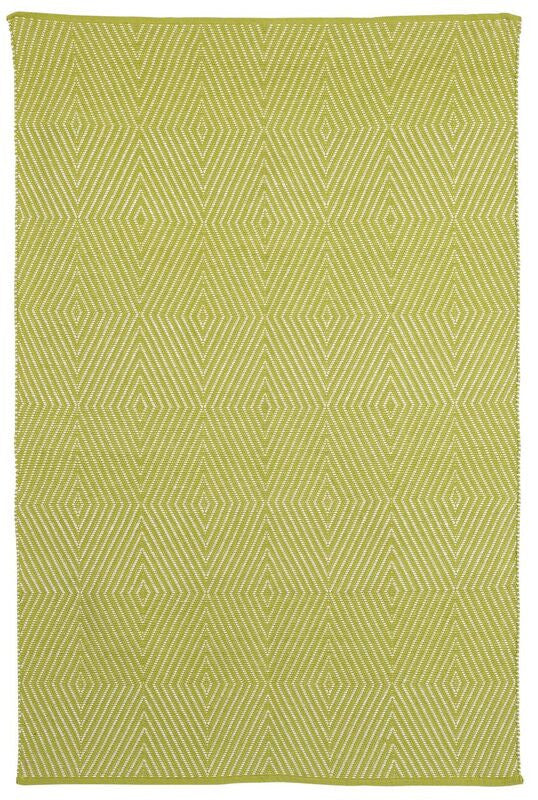 Zen Cotton Rug - Dark Citron and Bright White