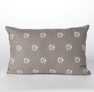 Ships Wheel Lumbar Pillow