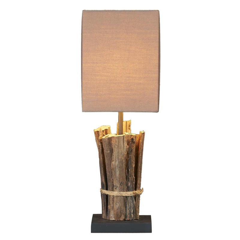 Teak Sticks Table Lamp – 28" Tall