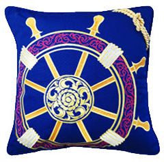 Nautical Ship's Wheel Pillow -SOLD OUT!