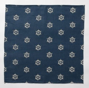 Ship's Wheel Linen Napkin -SOLD OUT
