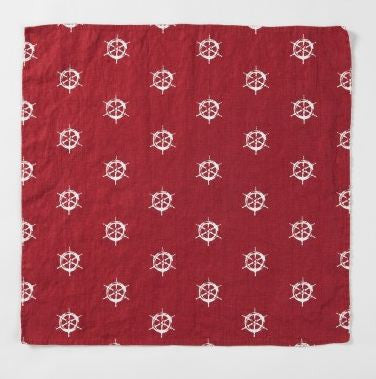 Ship's Wheel Linen Napkin -SOLD OUT