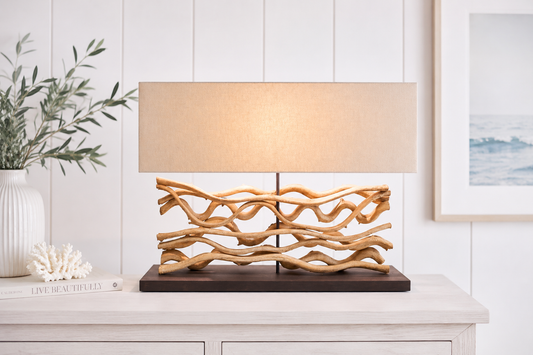 Natural Vine Lamp - Large