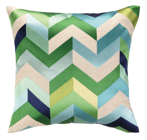 Arrowhead Pillow - Blue Green