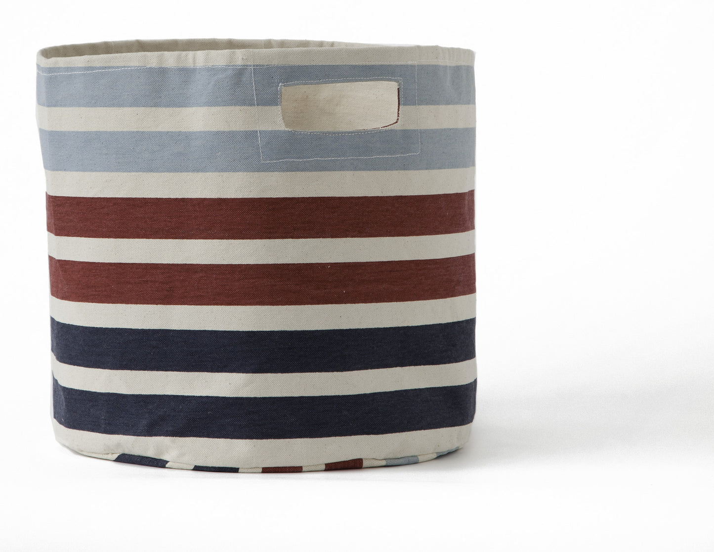 Striped Canvas Bin