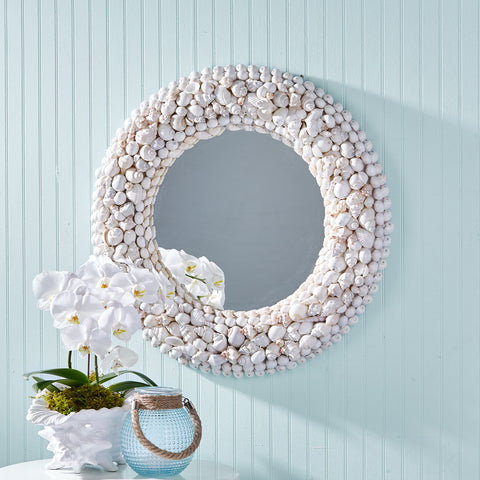 Coquillage White Shell Mirror - Sold Out!