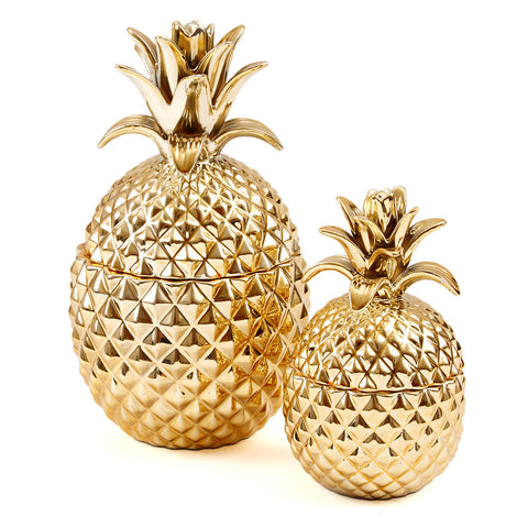 Gold Pineapple Cannister Set