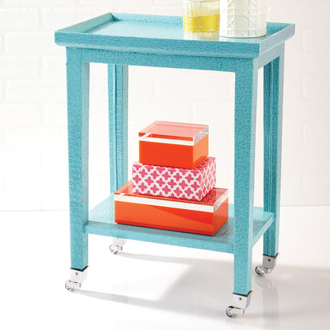 Turquoise Cote d'Azur Phone Table - SOLD OUT!
