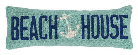 Beach House Anchor Pillow