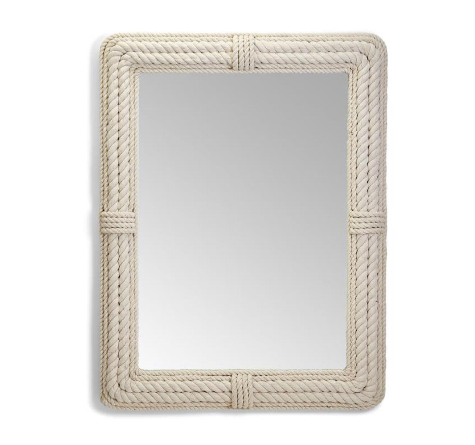 Coastal White Rope Rectangle Mirror - SOLD OUT | Coast to Home | www ...