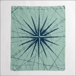 Compass Rose Linen Hand Towels