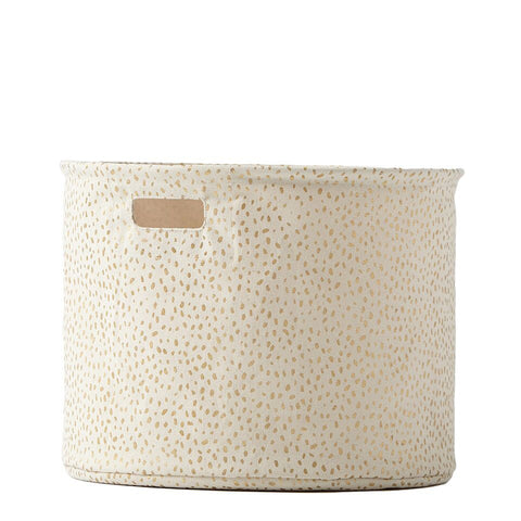 Gold Foil Stripe Canvas Drum
