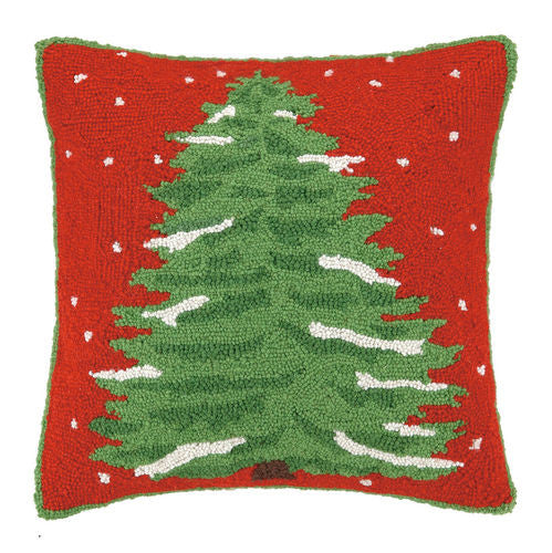 Snowman Blue Snowy Night Hook Pillow