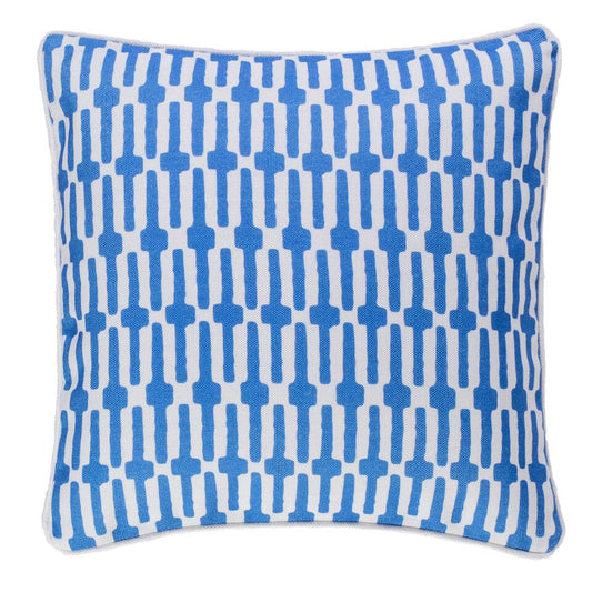Links Indoor Outdoor Pillow - Cobalt Blue