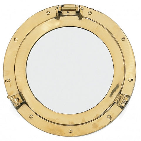 Brass Porthole Mirror