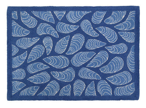 Blue Mussels Outdoor Pillow