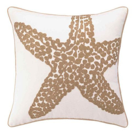 Golden Scallop Shell Pillow