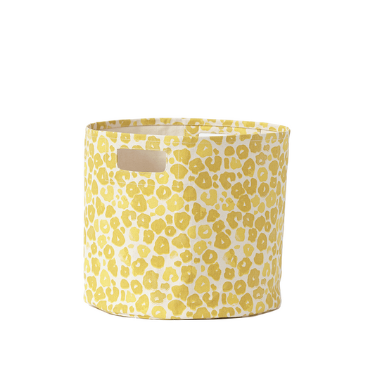 Poppy Canvas Bin - Yellow