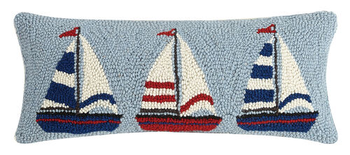 Sailboat Trio Hook Pillow