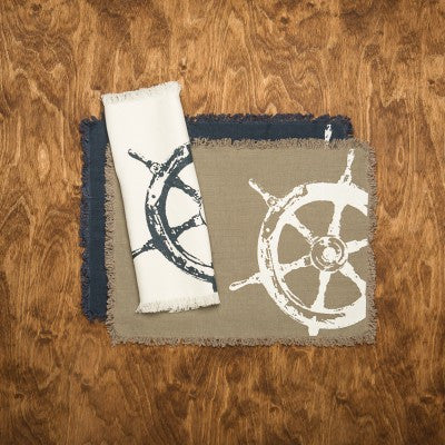 Ships Wheel Linen Placemat