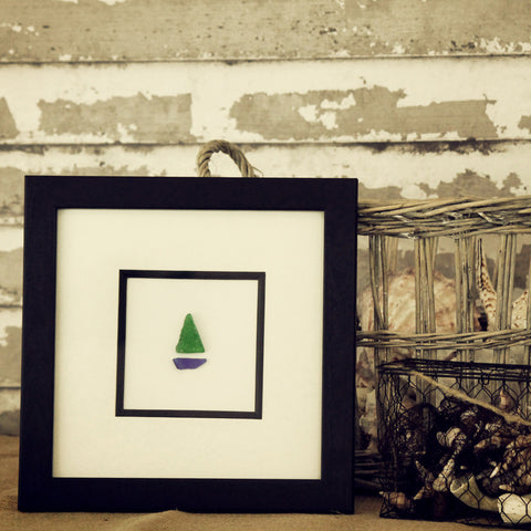 Sailboat in Sea Glass