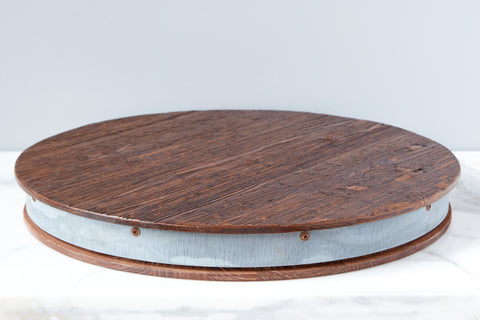 Wine Barrel Lazy Susan