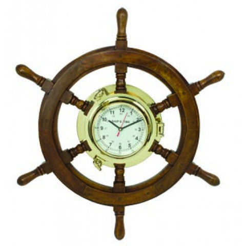 Ships Wheel Clock