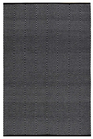 Zen Cotton Rug - Dark Blue and Bright White
