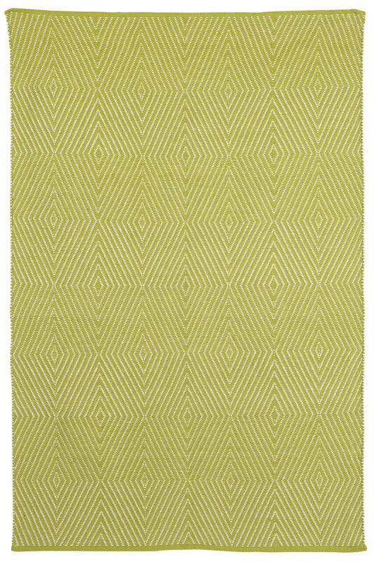 Zen Cotton Rug - Dark Citron and Bright White