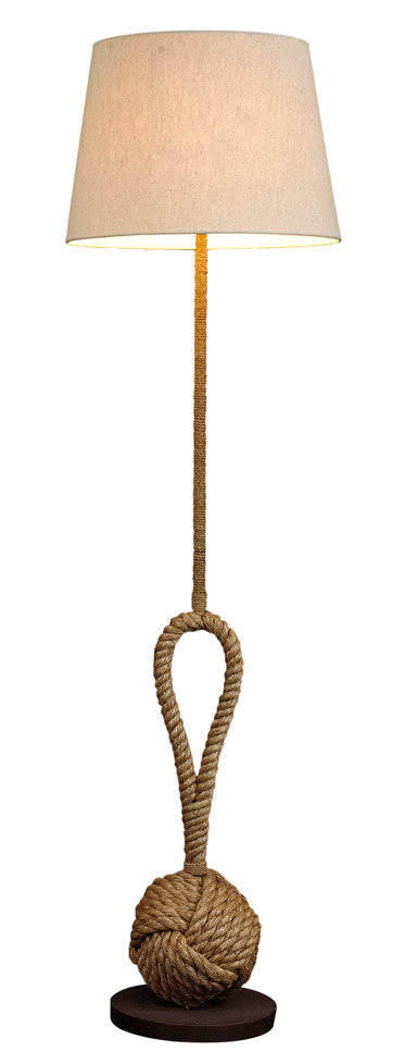 Pier Rope Monkeyfist Floor Lamp Coast to Home www ast to home