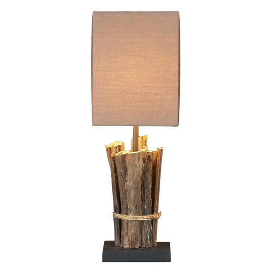 Teak Sticks Table Lamp – 28" Tall