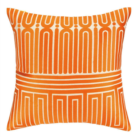 Trina Turk Garden Maze Pillow - Orange -SOLD OUT